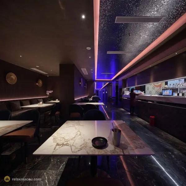 豪門桑拿殿雲石酒吧用餐區