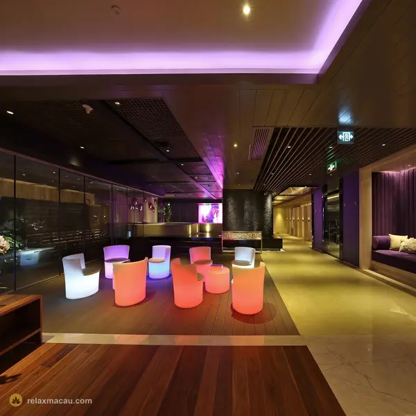 壹號桑拿 LED 燈座休息廳